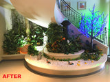 Home Interior Design and Installation - Under Staircase Artificial Plants