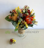 Artificial Round Native Bridal Bouquet - Native Flowers - Kate W | ARTISTIC GREENERY