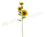 F0026 Large Sunflower Spray 130cm YellowF0026 Artificial Large Sunflower Spray 130cm Yellow | ARTISTIC GREENERY