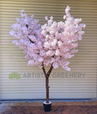 For Hire - Light Pink Artificial Blossom Tree 240cm (High Density) | ARTITIC GREENERY - Perth Event Hire Fake Plants