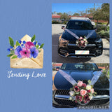 Wedding Car Flower Decorations - WCD002 - $200 Front Flowers Only