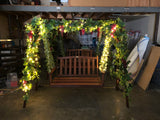 Event Company - Decorating Swing Chairs with Artificial Vines & Grapes