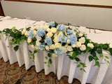Bridal table centrepice blue and white HI0031Bridal | ARTISTIC GREENERY