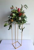 For Hire - Natives Table Centrepiece on 80cm Gold Stand (Code: HI0037) Perth Wedding Australian Natives Theme Decor Hire | ARTISTIC GREENERY