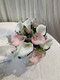 Teardrop Bouquet - Pink & White - Cheryl W