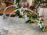 For Hire - Circular Frame / Backdrop with Silk Flower Swags (Code: HI0015)