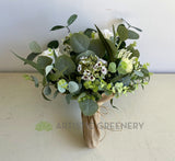 Round / Natural Bouquet - Cream Native Flowers - Reg K