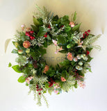 Faux Christmas Theme Floral Wreath 30cm / 40cm / 50cm (WRE006) | ARTISTIC GREENERY Perth Australia 