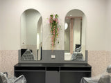 Bang on Brows Karrinyup - Floral Centrepiece for Swing Display | ARTISTIC GREENERY Commerical Fitout with Artificial Flowers WA