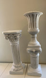 Fibreglass Roman Style Decorative Urn & Pedestal (Greek Column) (Code: FG-77008 & 77012-70)