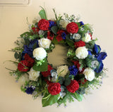 Trio Colour Floral Wreath 30cm / 40 / 50cm