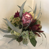 Round Bouquet - Burgundy & Maroon Native Flowers - Ellie B