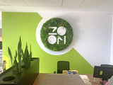 Zoom Recruitment (South Perth) - Circular Greenery Signage / Logo | ARTISTIC GREENERY