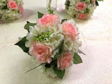 Round Bouquet - Pink & White - A-Lian-Zar