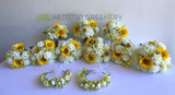 Round Bouquet - Yellow & White - Jessica F