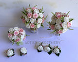 Round Bouquet - Pink & White - Mikaela A