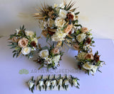 Teardrop Bouquet - Cream Brown & Gold - Rachel M