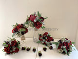 Round Bouquet - Burgundy - Chelsea VN