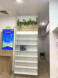 Optimal Pharmacy (Midland WA) - Hanging Artificial Greenery for Built-in Selves | ARTISTIC GREENERY