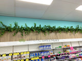 Optimal Pharmacy (Midland WA) - Hanging Artificial Greenery for Built-in Selves | ARTISTIC GREENERY