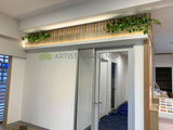 Optimal Pharmacy (Midland WA) - Hanging Artificial Greenery for Built-in Selves | ARTISTIC GREENERY