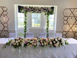 For Hire - Bridal Table Flower / Floral Backdrop 220cm wide x  240cm tall (adjustable) Code: HI0043 | ARTISTIC GREENERY