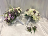 Round Bouquet - Lilac & White - Jasmin T