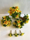 Round Bouquet - Yellow Daffodil Bouquet - Roxanne W | ARTISTIC GREENERY