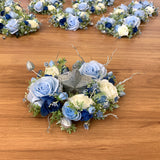 Wedding Table Centrepieces - Light Blue & White - Michelle S