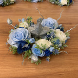 Wedding Table Centrepieces - Light Blue & White - Michelle S