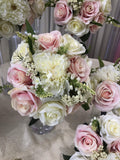 Round Bouquet - Pink & White - Katie E