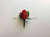 Red Silk Velvet Roses Wedding Bridal Bouquet - Vania F - Custom-made Cheap Online Wedding Flowers Perth Australia-wide