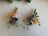 Buttonholes - Natural Style Bouquet (Upright) & Cake Flowers - Native Flowers - Emma W (Oct 2021) | ARTISTIC GREENERY