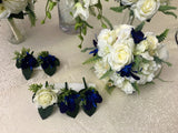 Bridesmaids' bouquet and buttonholes