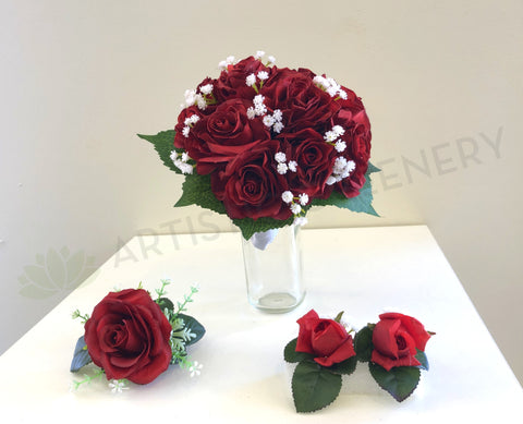 Round Bouquet - Red - Kelly R