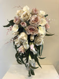 Teardrop Bouquet - Dusty Pink & White - Karen B