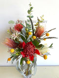 FA1057N - Artificial Native Flowers Arrangement (70cm Height) - Kirrawee High School Bespoke Flower Arrangement | ARTISTIC GREENERY