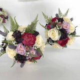 Round Bouquet - Purple, Pink & Cream - Kristy-Lee