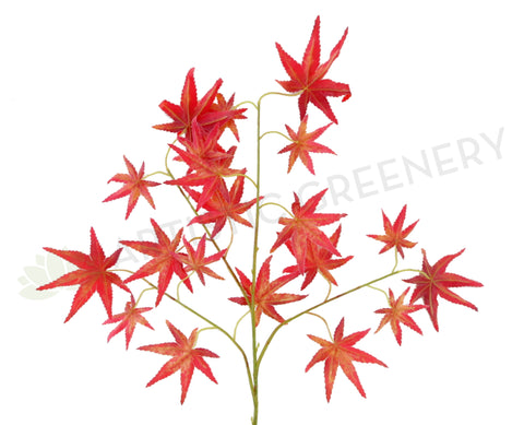LEA0021(b) Maple Leaf Spray Red - Autumn Style