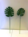 LEA0052 Monstera / Split Philo / Swiss Cheese Plant Single Leaf( Real Touch Quality) 3 Sizes