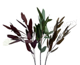 LEA0056 Faux Gum Leaves with Seeds Gum Leaf 88cm Real Touch 3 Colours | ARTISTIC GREENERY