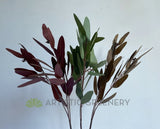 LEA0056 Faux Gum Leaves with Seeds Gum Leaf 88cm Real Touch 3 Colours | ARTISTIC GREENERY