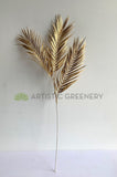 LEA0106 Faux Gold Palm Leaves 93cm | ARTISTIC GREENERY