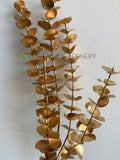 LEA0111 Artificial Gold Eucalyptus Spray 83cm | ARTISTIC GREENERY
