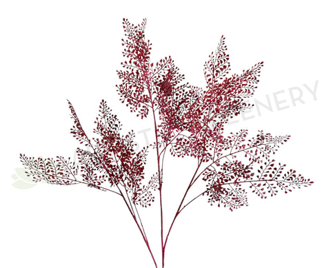 LEA0114 Faux Red Maidenhair Fern Spray 103cm | ARTISTIC GREENERY