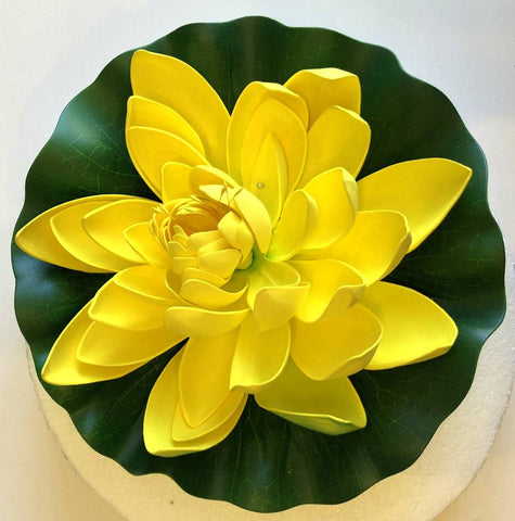 fake lotus flower water lily ACC0025 Floating Water Lily / Artificial Lotus Flower 3 Sizes Various  Colours