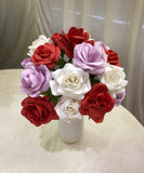 1st Wedding Anniversary Paper - Paper Flower (made-to-order) Paper Rose Bouquet | ARTISTIC GREENERY