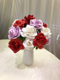 1st Wedding Anniversary Paper - Paper Flower (made-to-order) Paper Rose Bouquet | ARTISTIC GREENERY