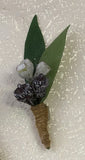 Eucalyptus nuts buttonhole
