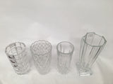 Pressed / Pattern Glass Vase (Premium) 4 Styles